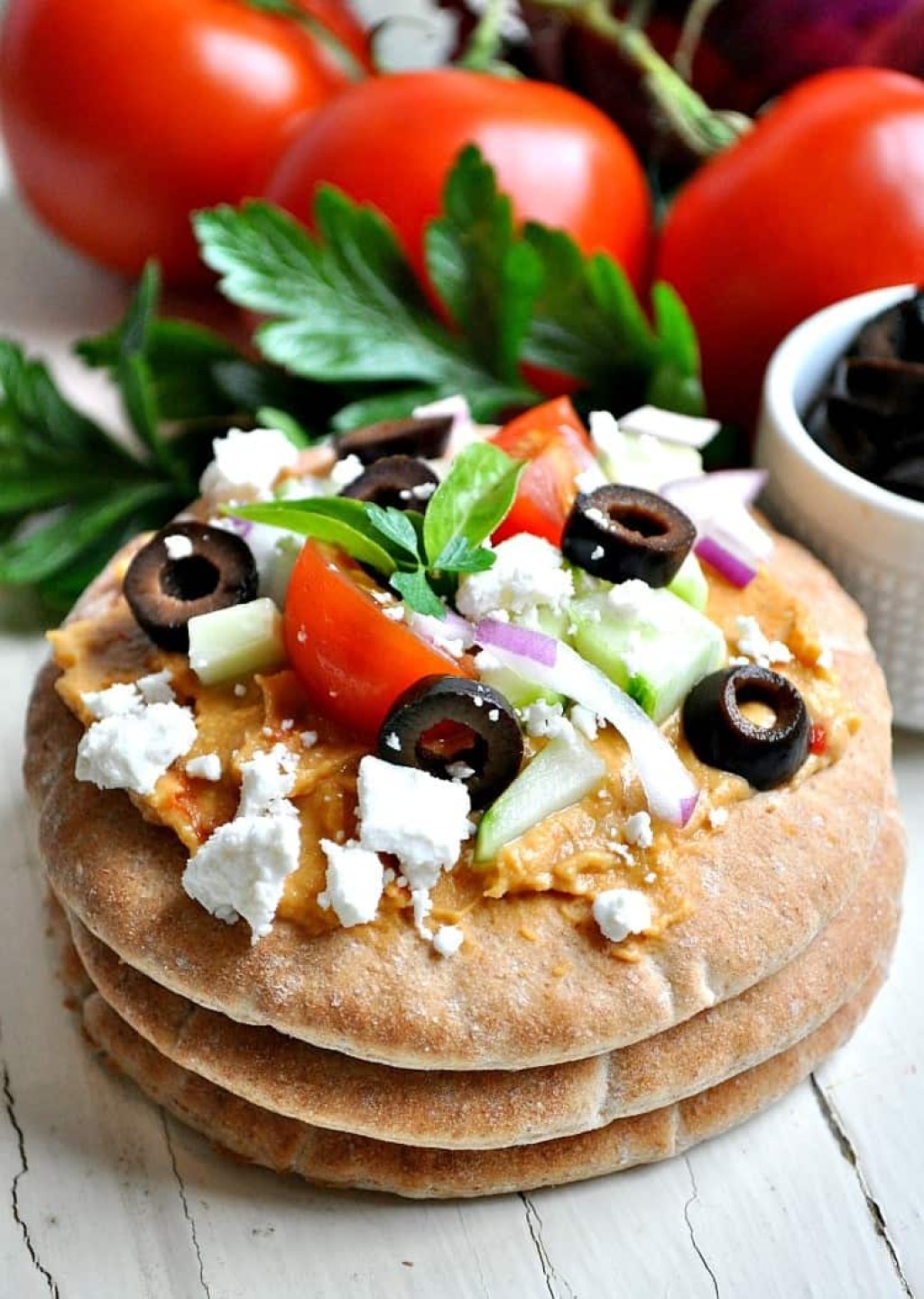 Picture of: Greek Pita Bread Bites