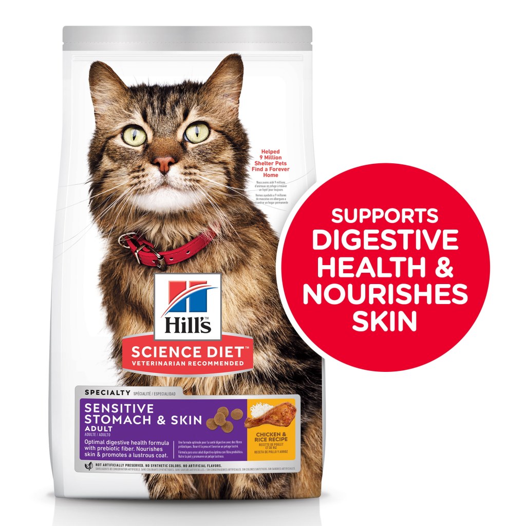 Picture of: Hill’s Pet Nutrition Science Diet Chicken & Rice Flavor Dry Cat Food for  Adult, . lb