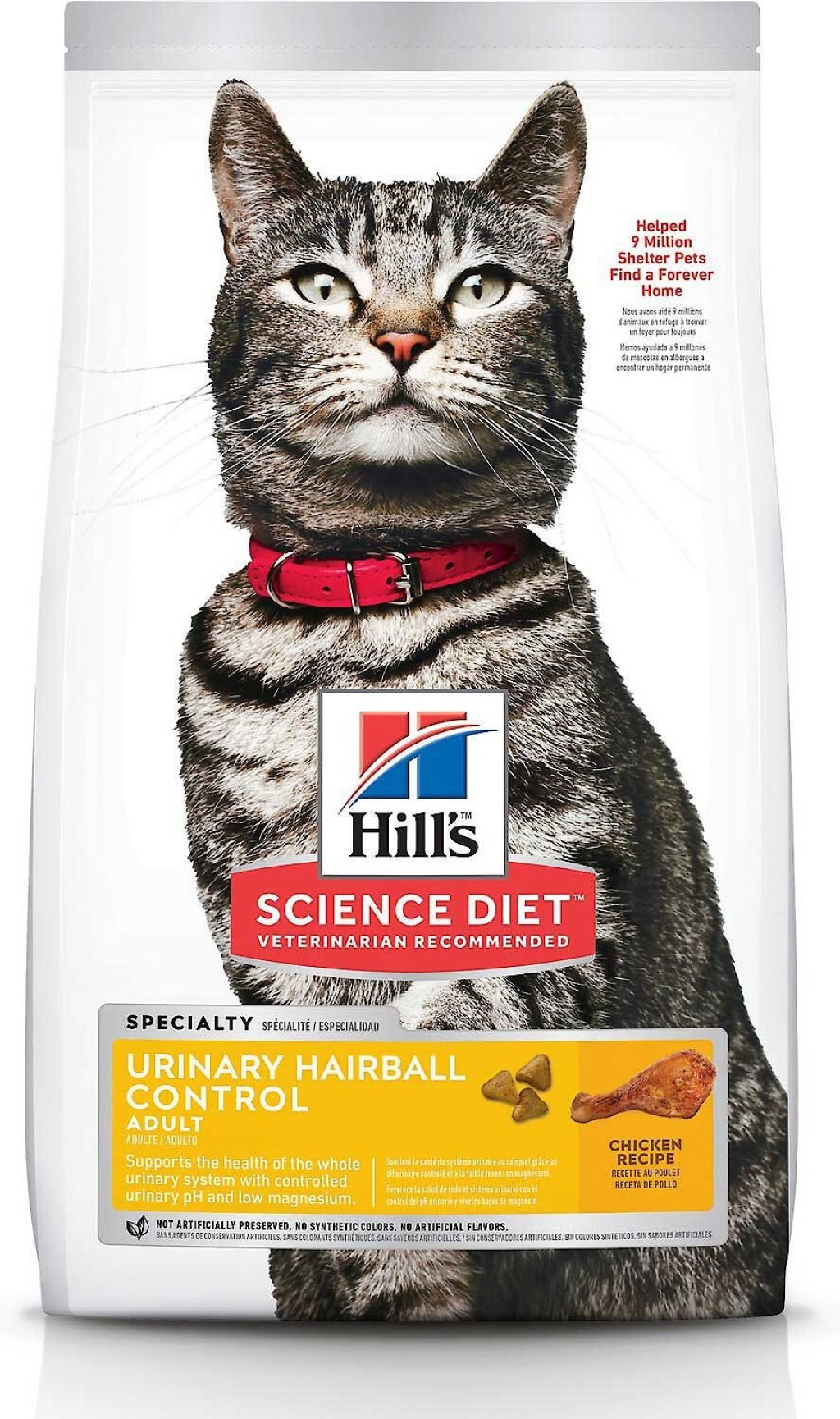 Picture of: Hill’s Science Diet Adult Urinary Hairball Control Dry Cat Food