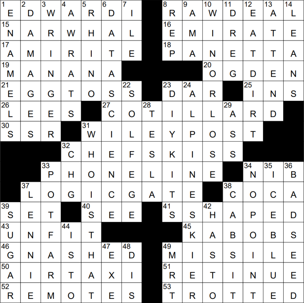 Picture of: – NY Times Crossword  Jul , Saturday – NYXCrossword