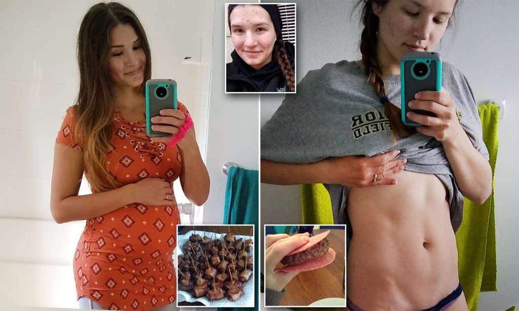 Picture of: Stay-at-home pregnant mom, , says meat only diet has given her