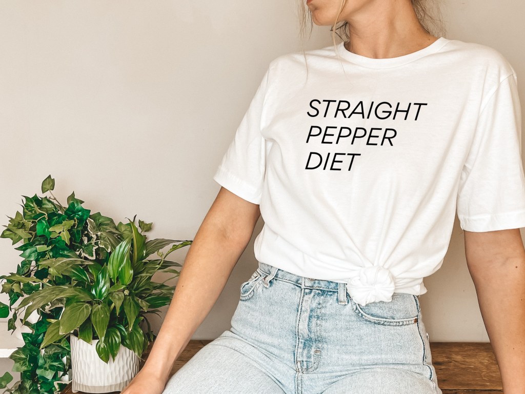 Picture of: Straight Pepper Diet Alcohol Shirt Witty Shirt AA – Etsy